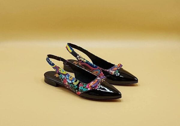 Paisley Charm Slingback Flats