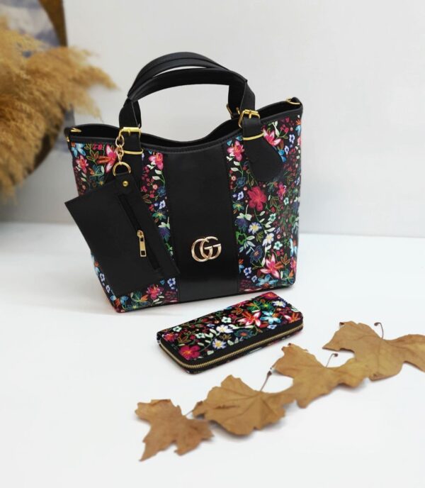 Flora Luxe 3-Piece Handbag Set