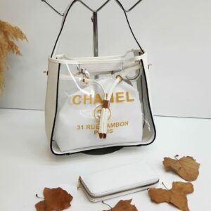 Chanel Lumière Clear Tote Set